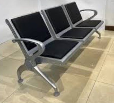 Heavy Duty 3-Seater Padded Waiting Bench